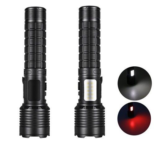 Фонарь переносной BL-X721-P50+10SMD (white+red), power bank, 1x18650, zoom, ЗУ Type-C, Box