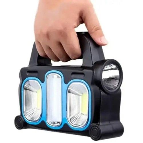 Фонарь Hurry Bolt HB-6168-LED+2COB, power bank, 2x18650, солнечная батарея, ЗУ microUSB, Box