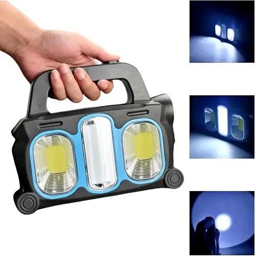 Фонарь Hurry Bolt HB-6168-LED+2COB, power bank, 2x18650, солнечная батарея, ЗУ microUSB, Box