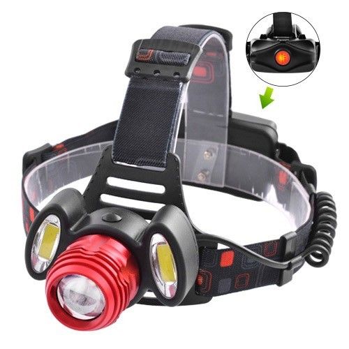 Фонарь на лоб Police 2117-T6+2COB, 2x18650, zoom, ЗУ microUSB, Box