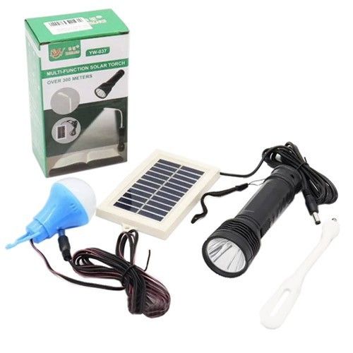 Фонарь YW-037-3W, 1 лампа 3W, гибкая Led лампа, Li-Ion акум., солнечная батарея, Box