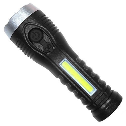 Фонарь BL-C136-Q5+COB, Li-Ion аккумулятор, ЗУ microUSB