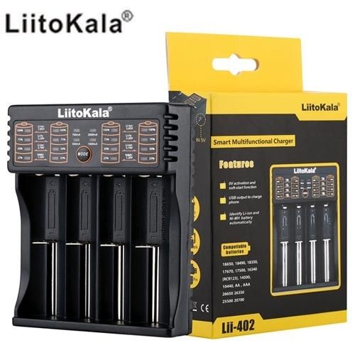 Зарядное устройство для LiitoKala Lii-402, POWER BANK, 4Х-18650, AAA, AAA Li-Ion, LiFePO4, Ni-Mh