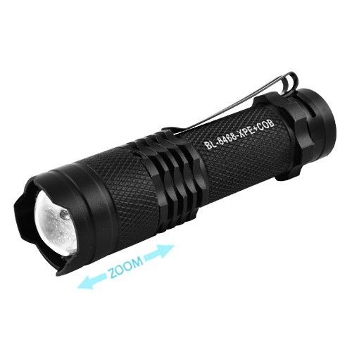 Фонарь Police 8468-XPE+COB, ЗУ micro USB, встроенный аккумулятор, zoom, Box