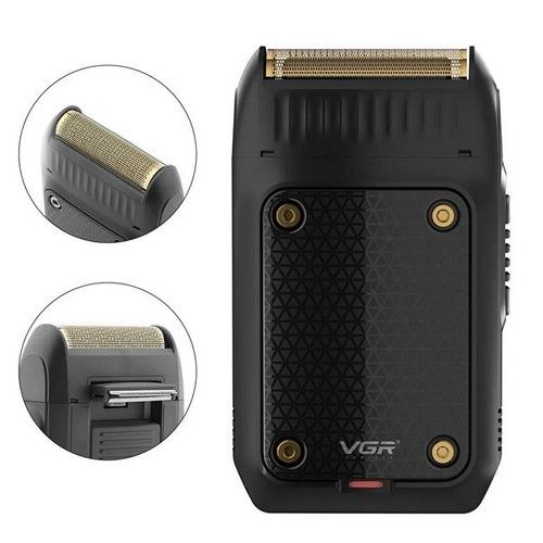 Электробритва VGR V-353 BLACK шейвер для сухого и влажного бритья, Waterproof