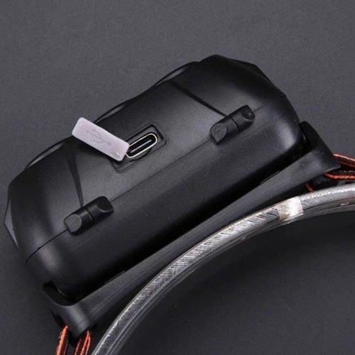 Фонарь на лоб KX-302-LED+COB, 1x18650, ЗУ Type-C, Box