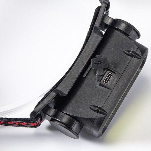 Фонарь на лоб BL-008+COB (white+red), Li-Ion аккумулятор, ЗУ Type-C, Box