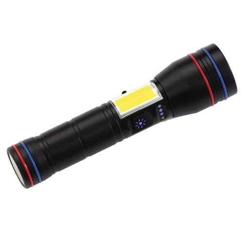 Фонарь PLD-231 WHITE LASER LED PM10-TG+COB(white+red), 1х26650, power bank, индикация заряда, ЗУ Type-C, магнит, zoom, Box