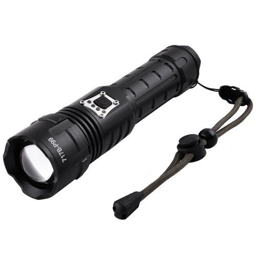 Фонарь BL-717B-P99, ULTRA BRITE, ЗУ Type-C, 1х26650, zoom, ремешок на руку
